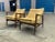 Wood Modern Mid Century Style Lounge Chairs Solid Walnut Frames. Pair For Sale - Image 7 of 7