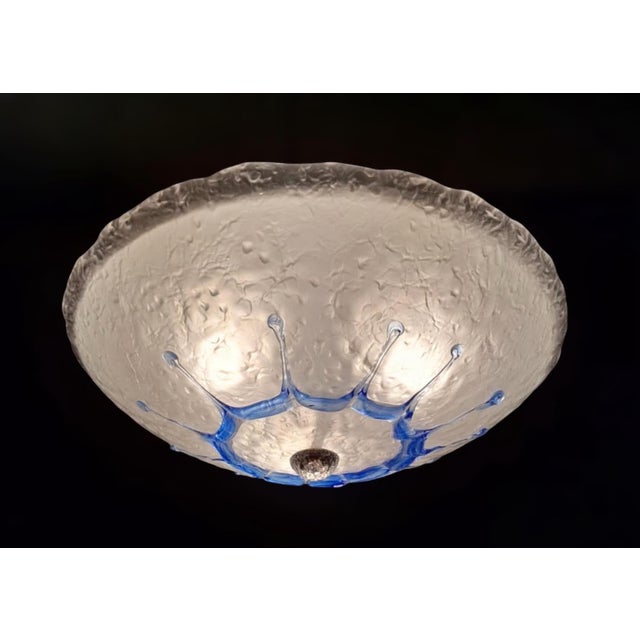 Glass 1960s Murano Flush Mount For Sale - Image 7 of 9