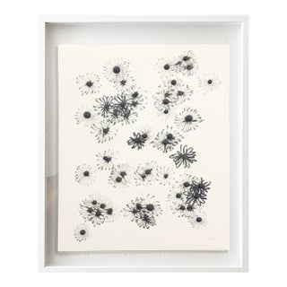 Minimalist Black & White Botanical Abstract, Framed by Jake Poser For Sale