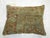 Persian Light Blue Rust Color Antique Persian Lumbar Size Rug Pillow For Sale - Image 3 of 5