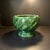 Mid 20th Century Mid 20th Century Bottle Green Ceramic Swirl Planter For Sale - Image 5 of 9