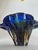 Gold Sculptural Cobalt Blue Art Glass Centerpiece Bowl from Egermann, 1980s For Sale - Image 8 of 18