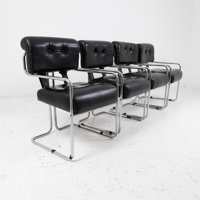 Tucroma Armchairs by Guido Faleschini for Mariani, Set of 4 For Sale - Image 4 of 9