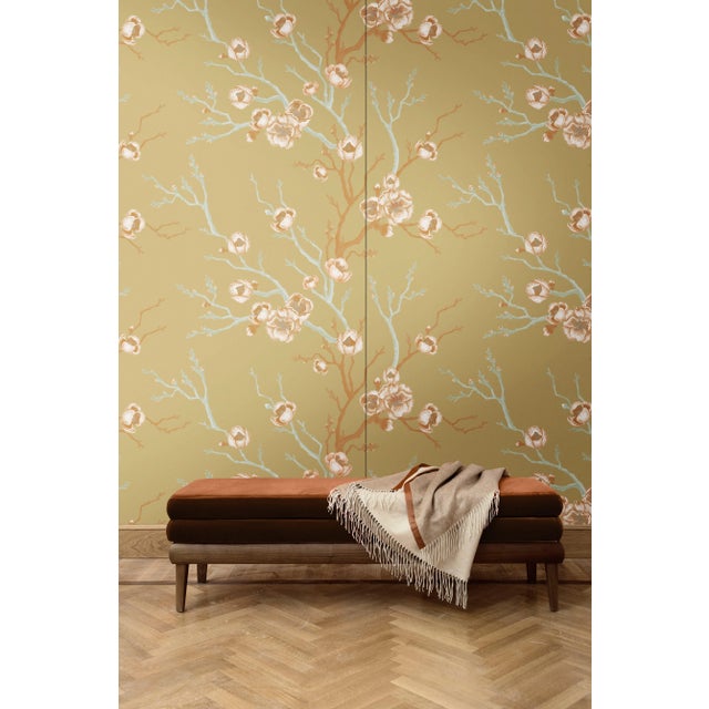 This decorative fabric comes in the form of boiserie over a wooden honeycomb panel measuring 135 cm by 200 cm tall. The...