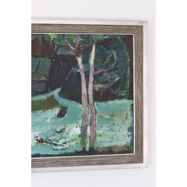 Käge Liefwendal, Stream, 1950s, Oil on Panel, Framed For Sale - Image 6 of 18