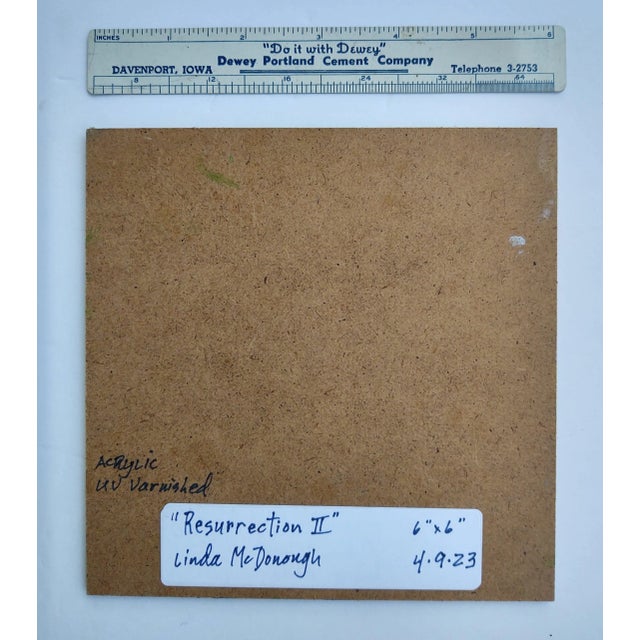 "Resurrection #2" Contemporary Impressionist Style Floral Still Life Acrylic Painting by Linda McDonough For Sale - Image 11 of 11