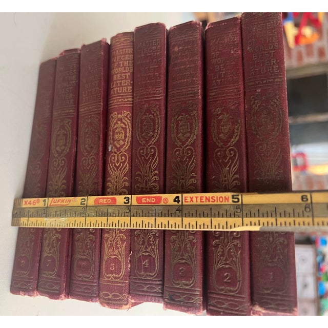 Complete 1910 Miniature Library – Master Pieces of the World’s Best Literature (8 Vols.) For Sale - Image 4 of 12