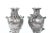 Late 19th Century Silver Plated Pair Vases / Urns For Sale - Image 12 of 13