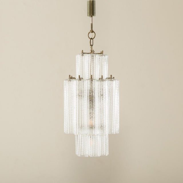 Three-Tier Tronchi Chandelier attributed to Toni Zucceri for Venini, Italy, 1970s For Sale - Image 10 of 10