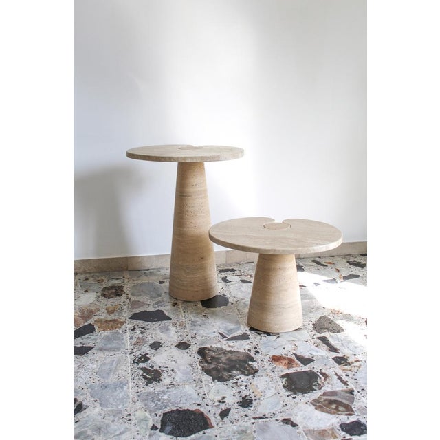 Italian Tables in Travertine by Angelo Mangiarotti, 1970s, Set of 2 For Sale - Image 13 of 14