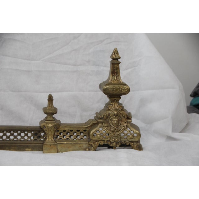 Louis XIV Gilt Firescreen Andirons For Sale - Image 5 of 13
