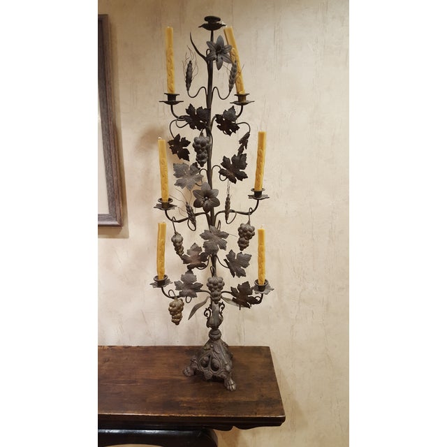 Late 19th Century Harvest Fall Candleholders A Pair Chairish