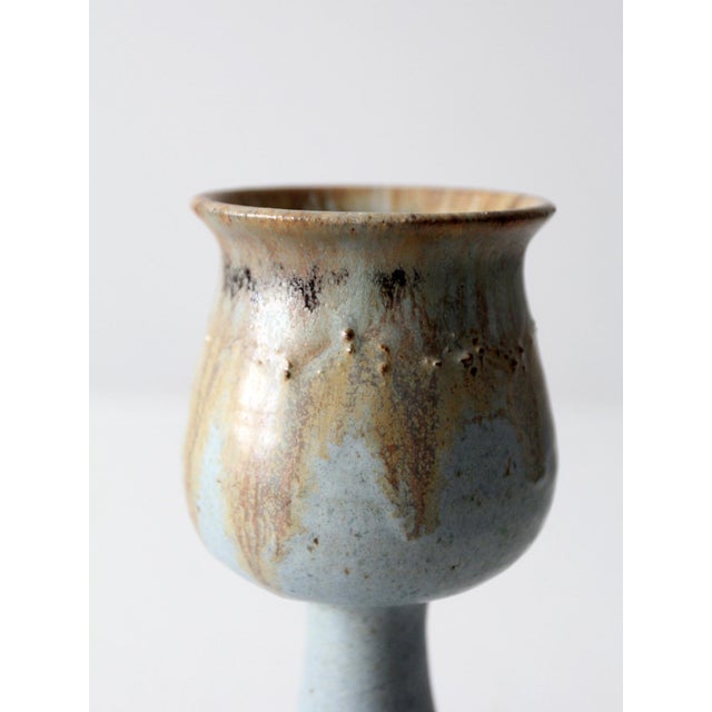 Vintage Studio Pottery Chalice For Sale - Image 10 of 11