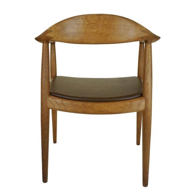 1970s 'The Chair' Designed by Hans Wegner for Johannes Hansen, Denmark For Sale - Image 5 of 10