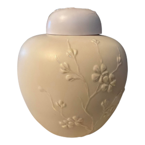 1980s Rare Patricia Hinde St. Simons Island Ga Signed Studio Pottery Lidded Ginger Jar
