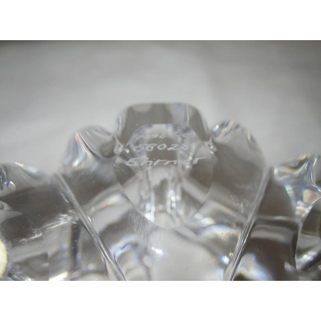 Mid 20th Century Scandinavian Crystal Bowls Signed by Designer Anna Ehrner, a Pair For Sale - Image 5 of 6