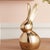 Modern Modern Metal Bunny Decor (Set of 2) For Sale - Image 3 of 4