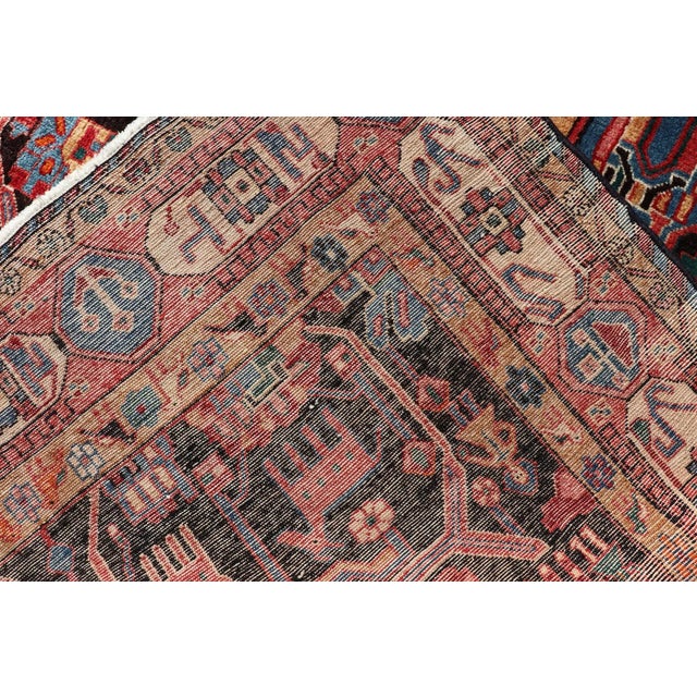 Antique Persian Nahavand Rug With All-Over Sub-Geometric Tribal Design 5'3 X 9'4 For Sale - Image 12 of 12