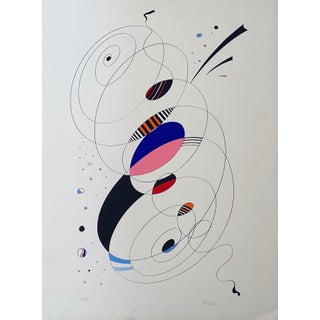 Renzo Eusebi, Italian Artist Abstract Lithograph For Sale