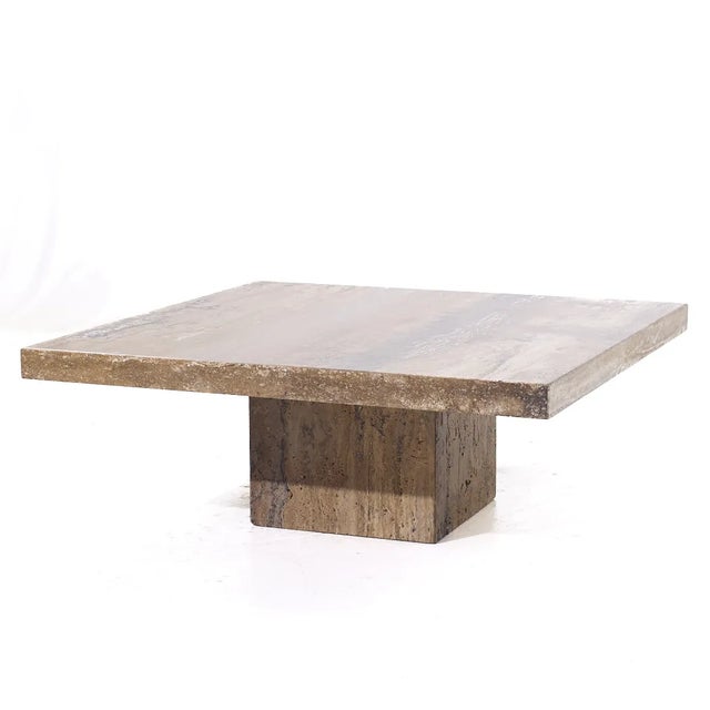 Mid-Century Modern Stone International Mid Century Marble Coffee Table For Sale - Image 3 of 9