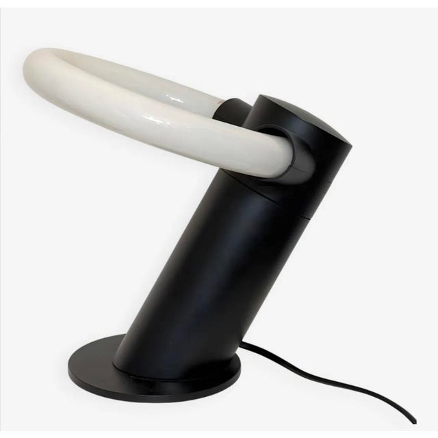 Black Vintage Table Lamp by Frans Van Nieuwenborg, 1996 For Sale - Image 8 of 8