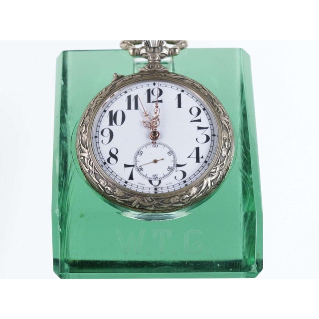 Late 20th Century Huge Antique Miners Presentation Pocket Watch 50mm works 70mm case 58mm dial For Sale - Image 5 of 11