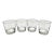Monogrammed “G” Low Ball Rocks Glasses Set of 4 For Sale