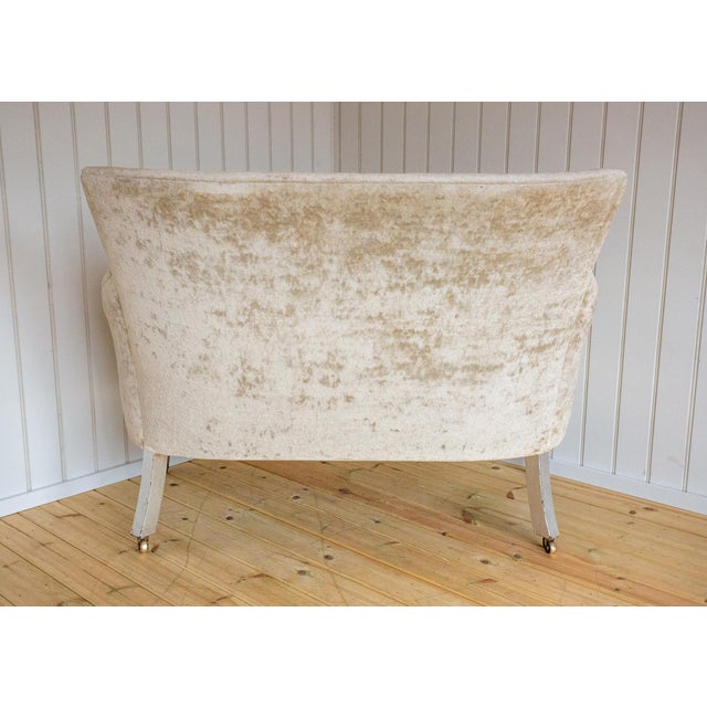 Antique French Sofa in Velvet, 1830 For Sale - Image 9 of 18