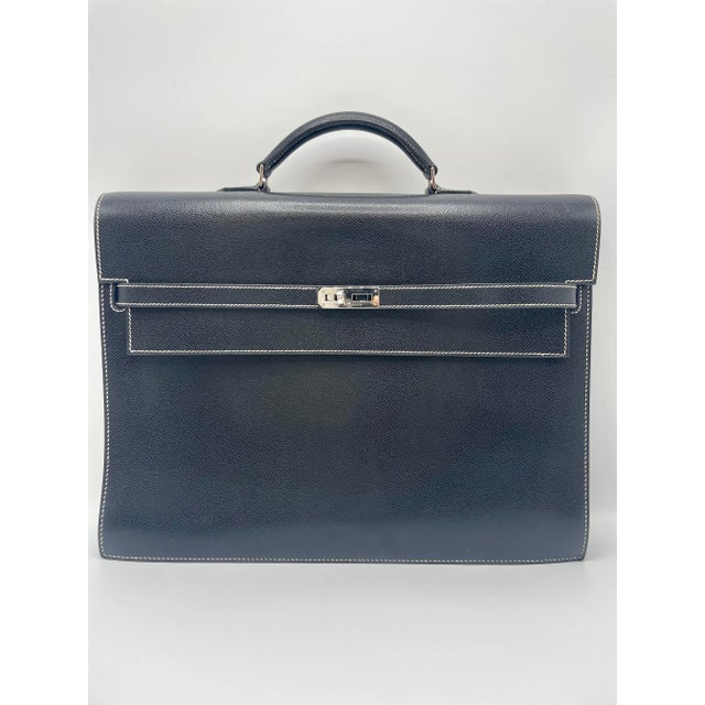 Hermès Kelly Depeche Black Epsom38cm For Sale - Image 11 of 12