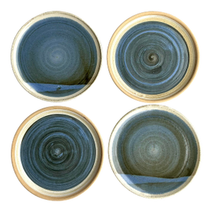 Vintage Boho Original Jess Lord Studio Pottery Plates - Set of 4