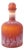 Mercer Glass Capped Bottle in Tangerine- Short For Sale