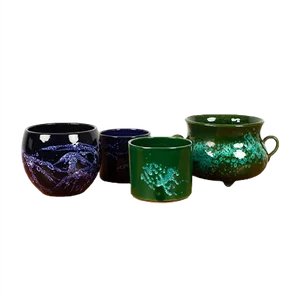Vintage Flower Pots, West Germany, 1960s, Set of 4