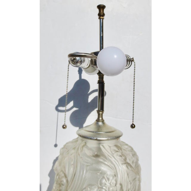 1940s 1930s Art Deco Satin Glass Vase For Sale - Image 5 of 11