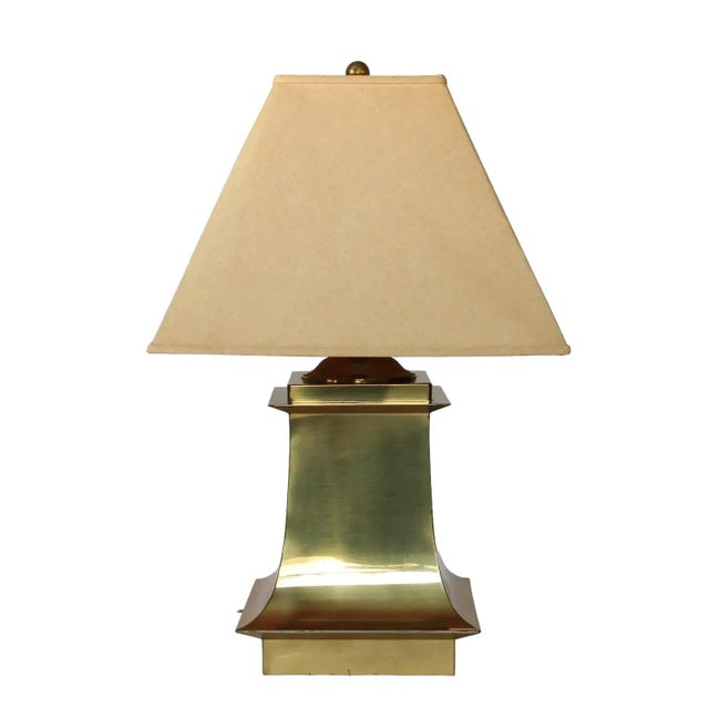 Mid 20th Century Mid-Century Brass Table Lamp For Sale - Image 5 of 11