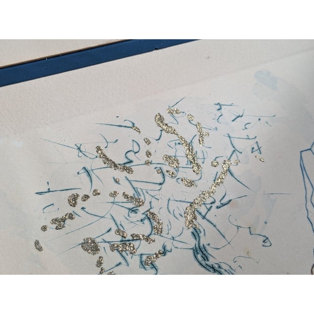 Salvador Dali, The Kiss, 1971, Etching & Stencil with Gold Foil on Arches Paper For Sale - Image 4 of 15