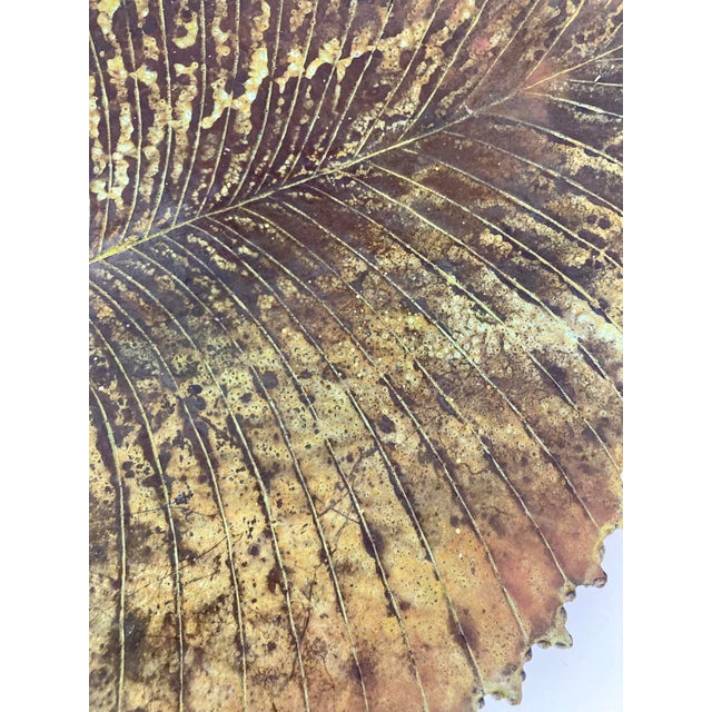 Bronze Leaf Centerpiece Sculpture #6 For Sale - Image 9 of 12