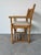 Contemporary Vintage Rattan Wrapped Director’s Style Armchair With Upholstered Seat For Sale - Image 3 of 12