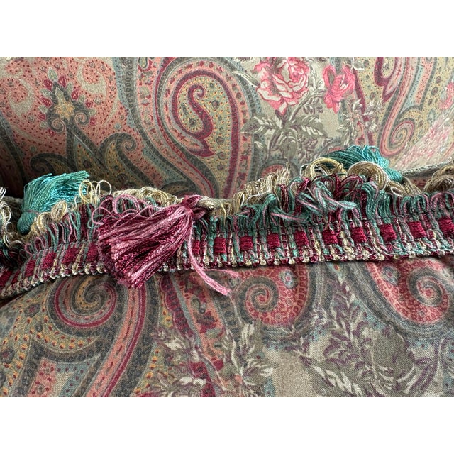 Ralph Lauren Handsome Tasseled Paisley Lumbar Pillows/Pair For Sale In Philadelphia - Image 6 of 8