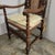 Brown Antique Italian Renaissance Revival Carved Walnut Throne Hall Chair With Putti, Cane Back & Barley Twist Arms For Sale - Image 8 of 15
