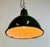 Industrial Green Enamel Factory Pendant Lamp, 1960s For Sale - Image 15 of 18