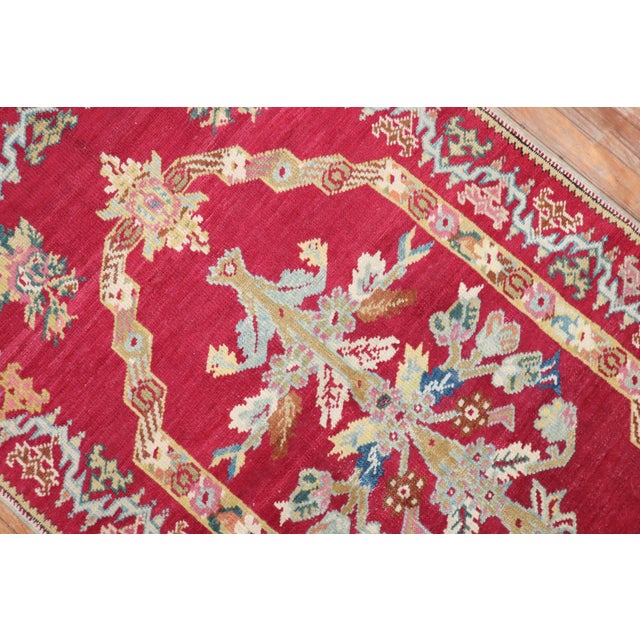 Textile Stunning Floral Antique Turkish Ghiordes Rug For Sale - Image 7 of 18