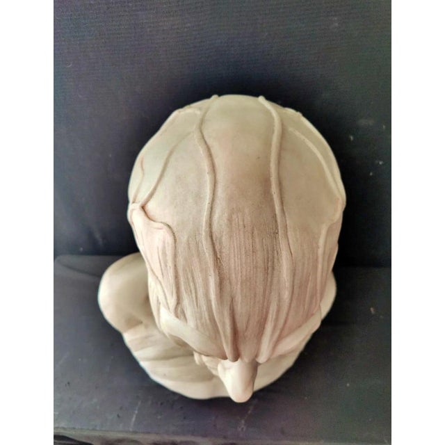After Houdon, Anatomical Bust, Carrara Marble For Sale - Image 8 of 12