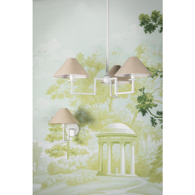 Mitzi Gladwyne 29.5 in. 3 Light Chandelier in Texture White Finish For Sale In New York - Image 6 of 7