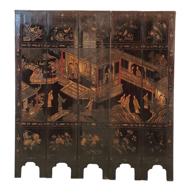 19th Century Coromandel Screen For Sale