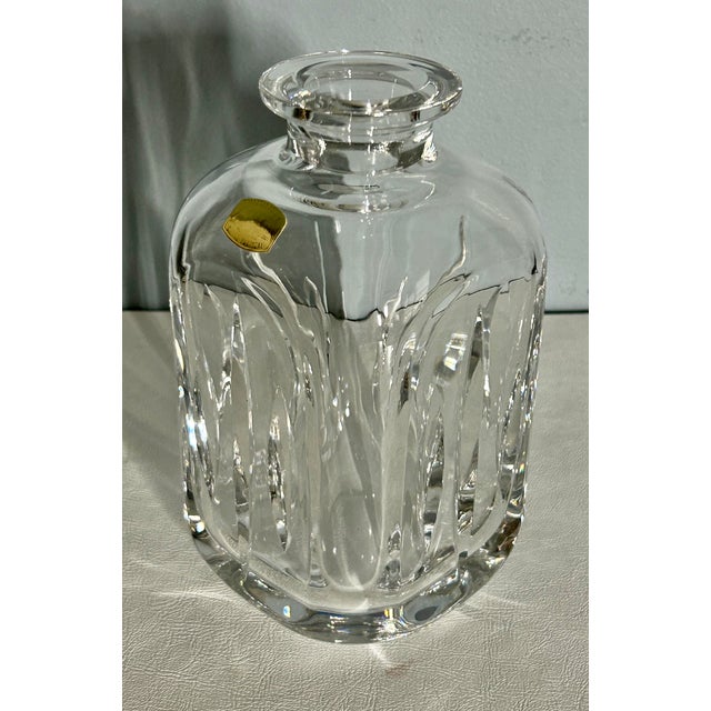 1960s Vintage Cut Crystal Portuguese Decanter With Stopper For Sale - Image 5 of 13