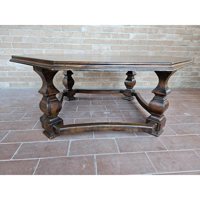 Wooden lounge table, perfect for using coffee table or welcome guests. Normal wear signs due to age and use.