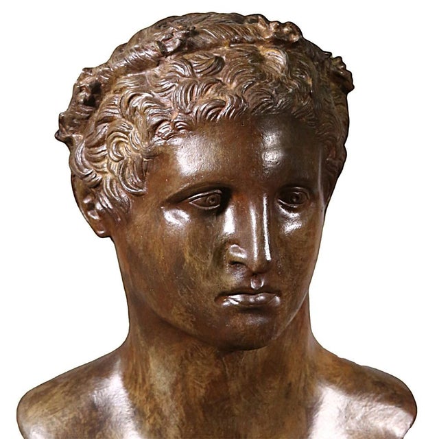 Athlete Bust, 21st Century, Bronze For Sale - Image 3 of 4