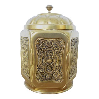 Vintage Cover Box in Metal by Erhard & Söhne, 1920s For Sale