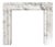 Handcrafted Ziarat White Marble Fireplace Surround – Afghan Stone For Sale