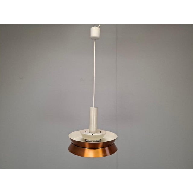 Vintage Danish Brass Pendant Light by Carl Thore for Granhaga, 1960s For Sale - Image 11 of 18
